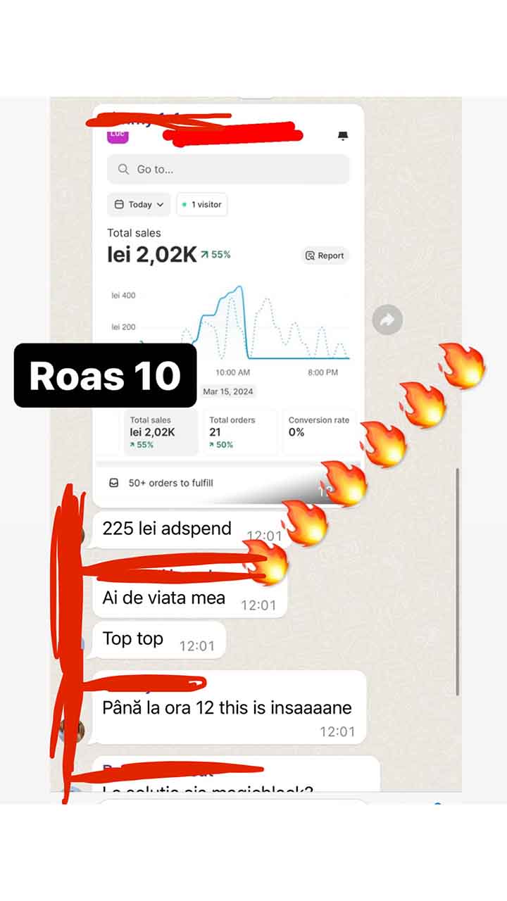 ROAS 10 cu doar 225 lei adspend